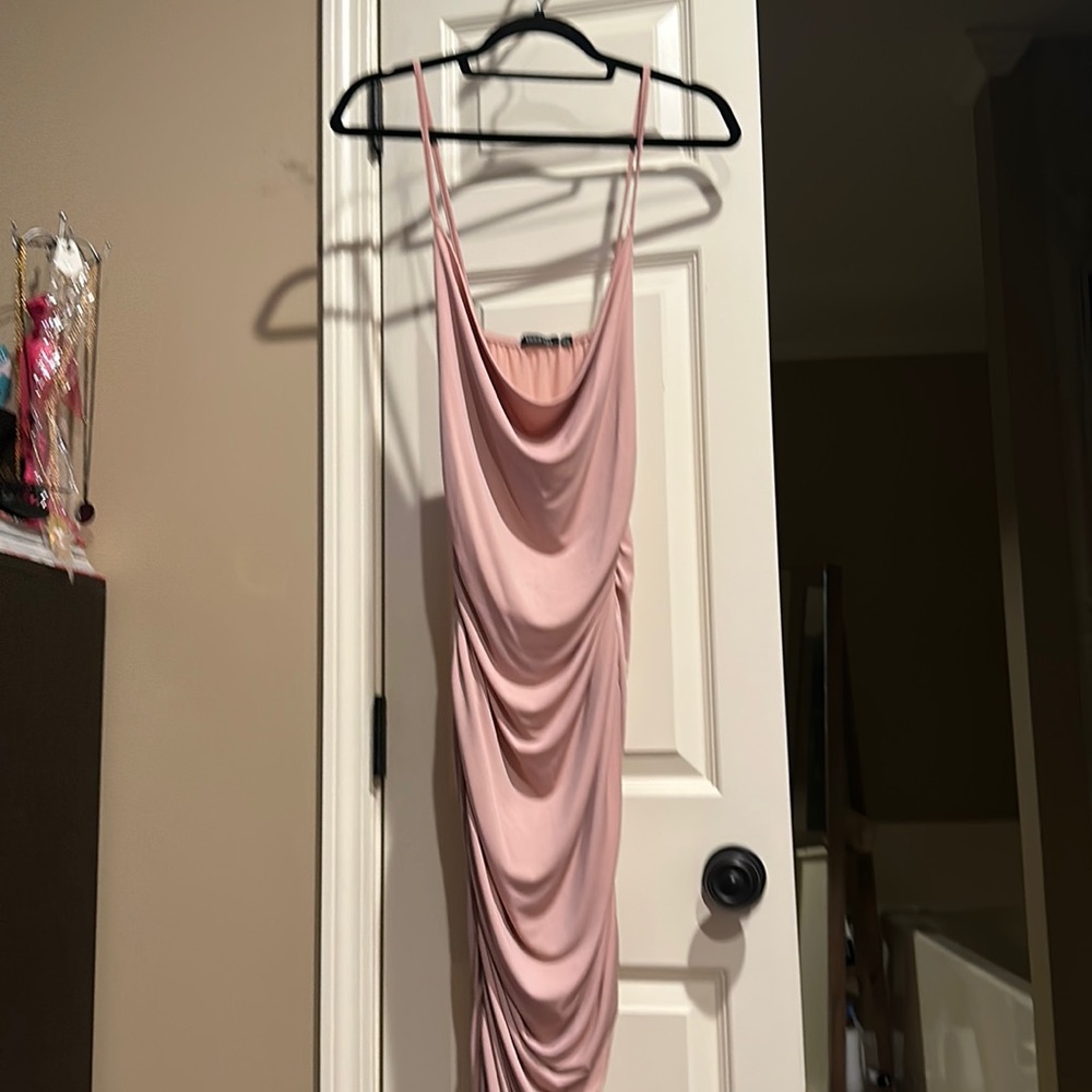 Maternity dress with duster